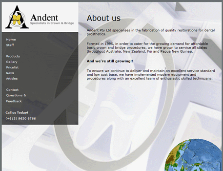 Andent Website