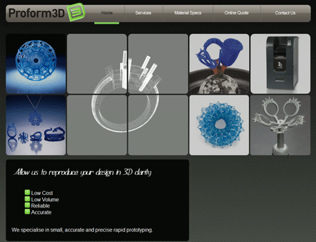 Proform3D Website