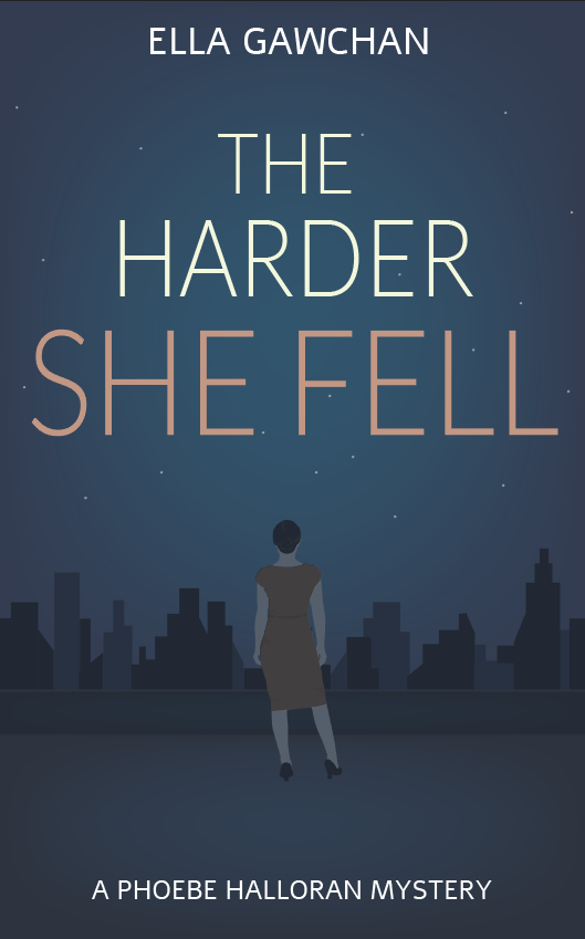 Book cover for 'The harder she fell'